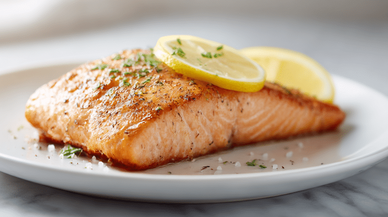 salmon in the air fryer perfekt zubereiteter Lachs