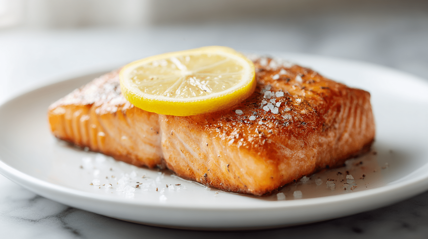 salmon in the air fryer wunderbar gegrillter Lachs