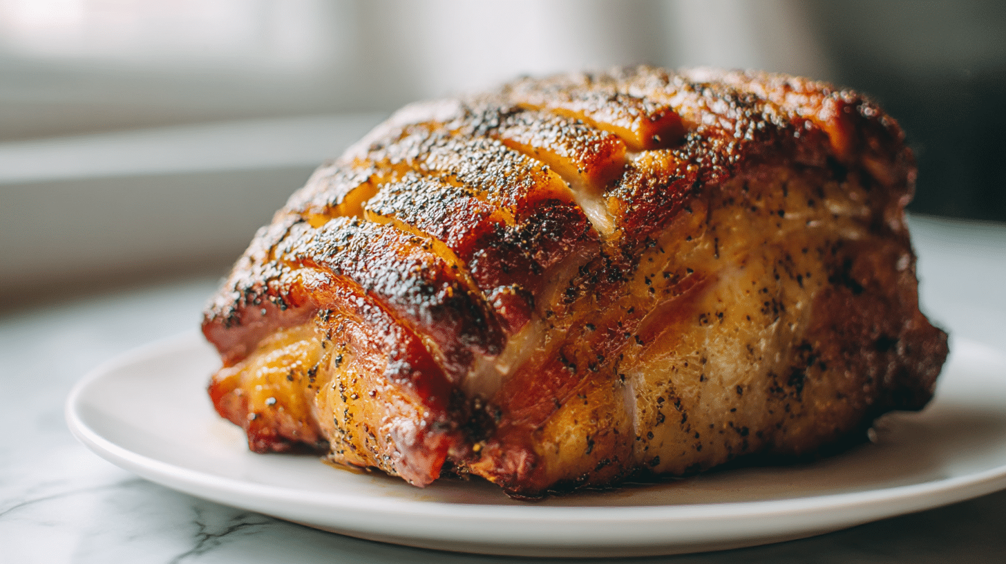 Knuspriger Schweinebraten mit Kruste, gemacht im Air Fryer