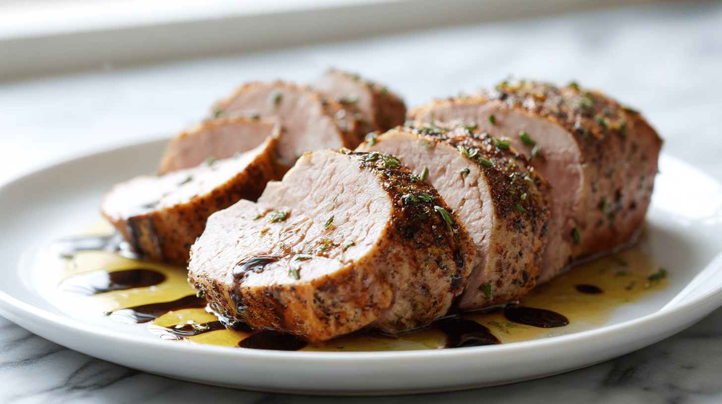 Schweinerücken air fryer frisch und saftig