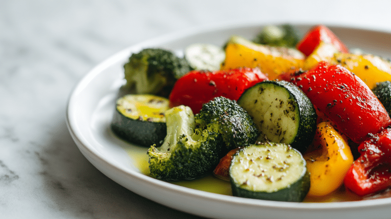 knuspriges veggies in air fryer für ein schnelles Abendessen