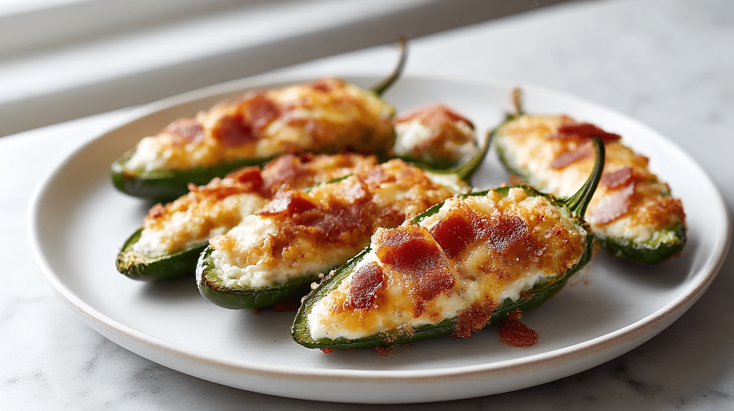 Einfach zuzubereitende jalapeno poppers air fryer für einen Snack.
