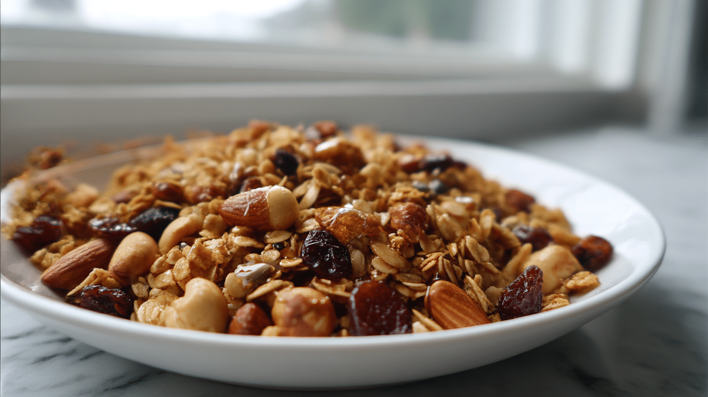 granola selber machen air fryer mit Cranberrys