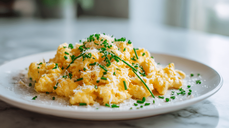 Leckeres rührei im air fryer zubereitet