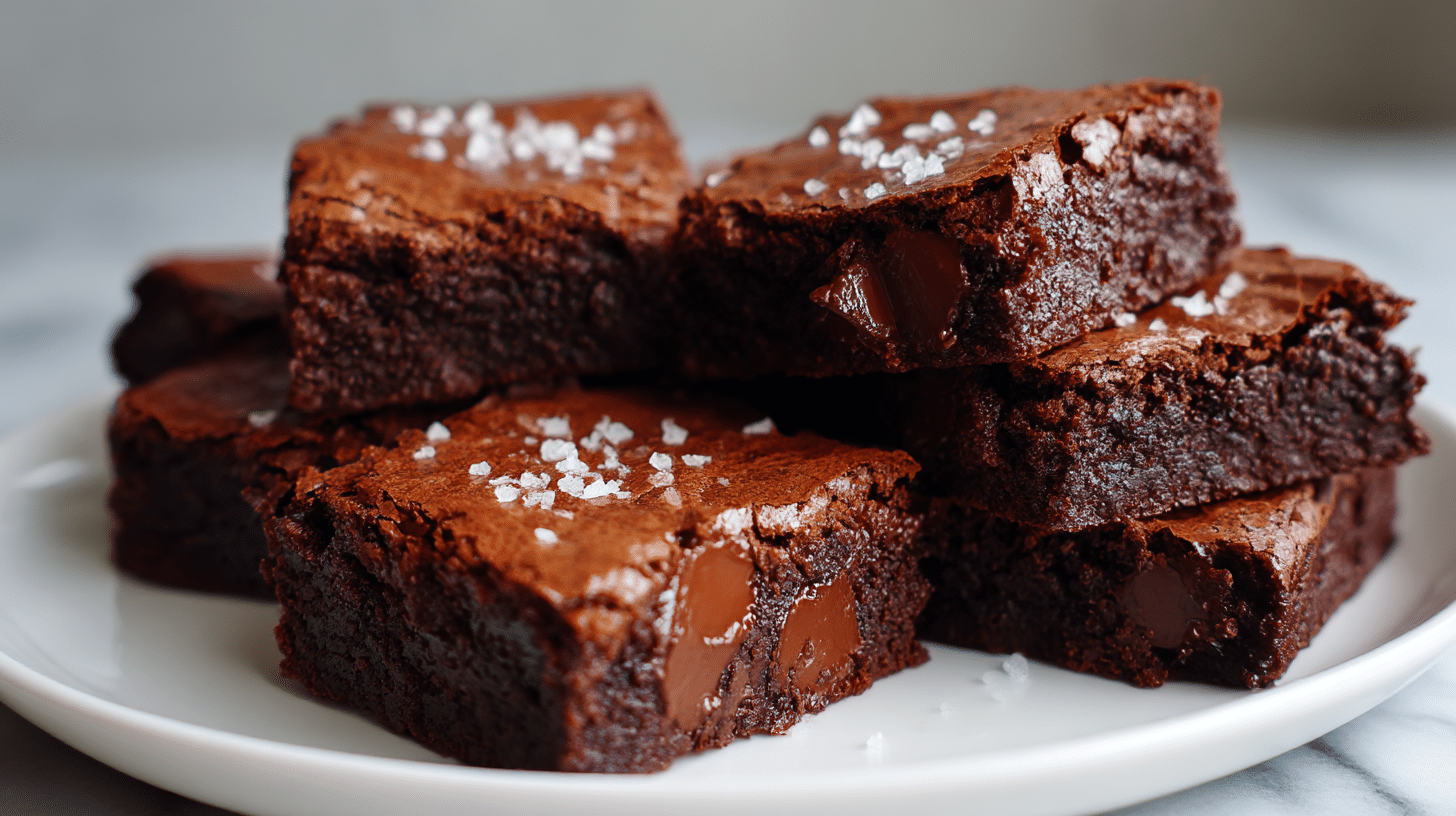 brownies mit schokoladenstückchen air fryer auf einem Tisch