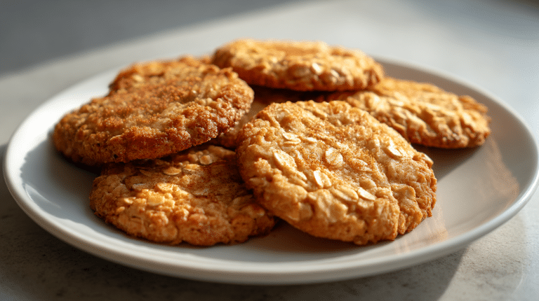 Airfryer Kekse mit Haferflocken Rezept 6 Kekse mit Haferflocken aus dem Air Fryer frisch gebacken