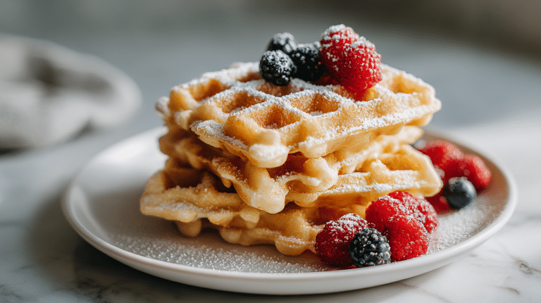 Airfryer Waffeln Rezept 10 Waffeln im Air Fryer, knusprig und köstlich zubereitet.