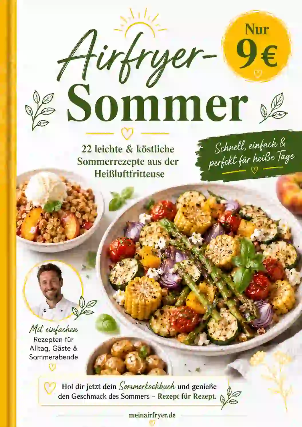 Airfryer-Sommer Kochbuch mit 22 Sommerrezepten