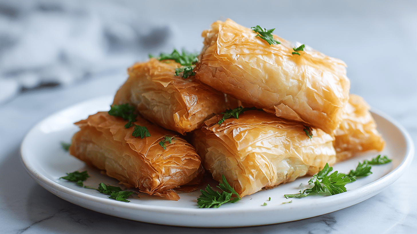 feta im filoteig air fryer mit Dip