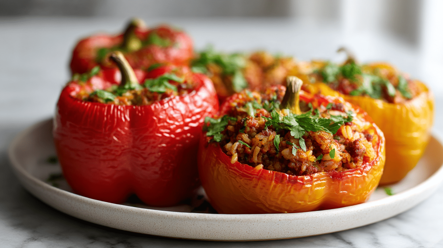 gefullte paprika air fryer sommer gesund und köstlich