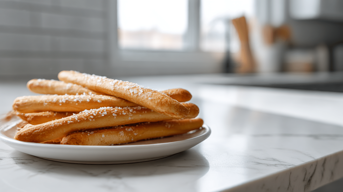 Goldbraune salzstangen air fryer, die nie langweilig werden