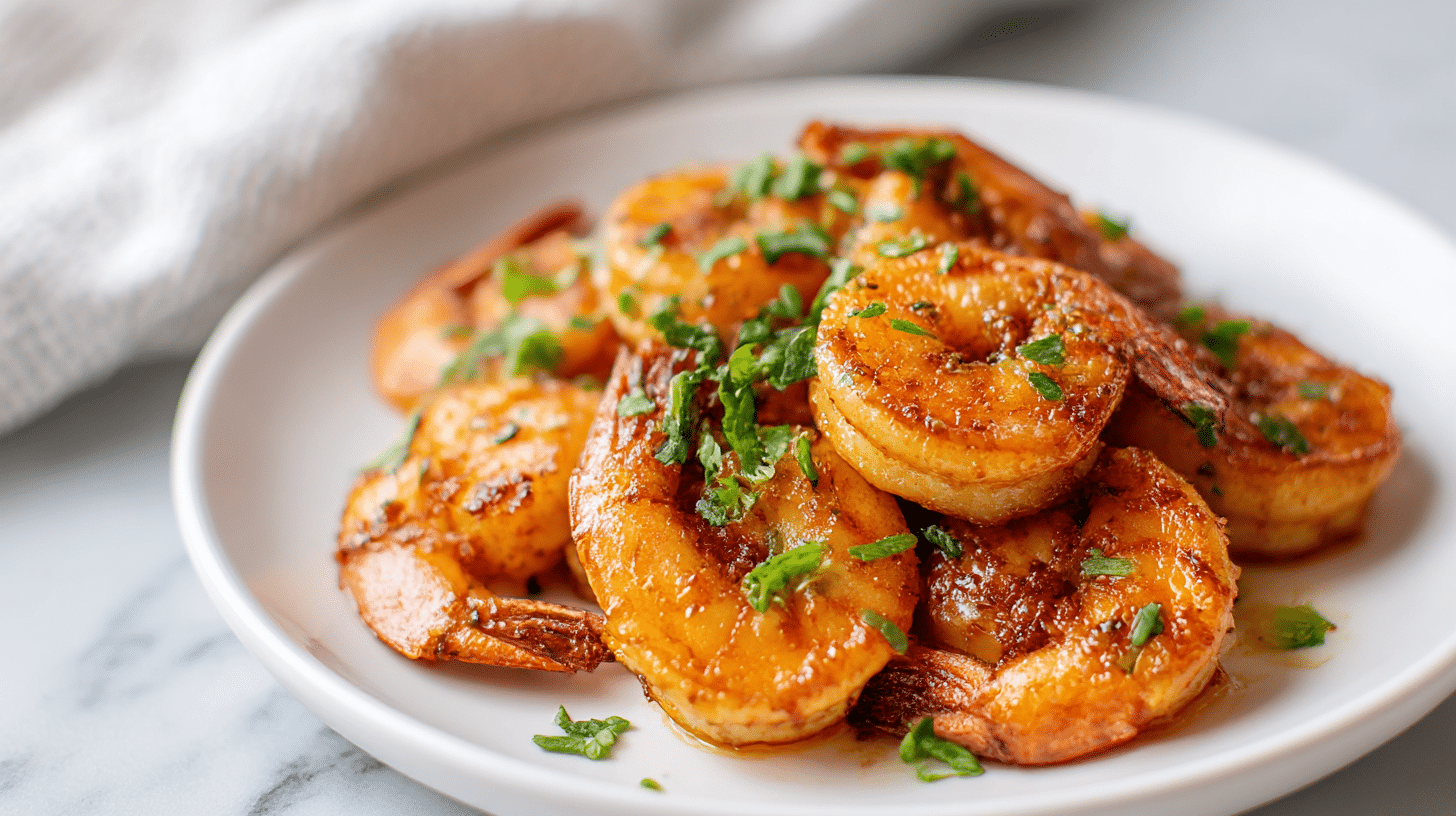 garnelen air fryer chili knoblauch mit Beilage